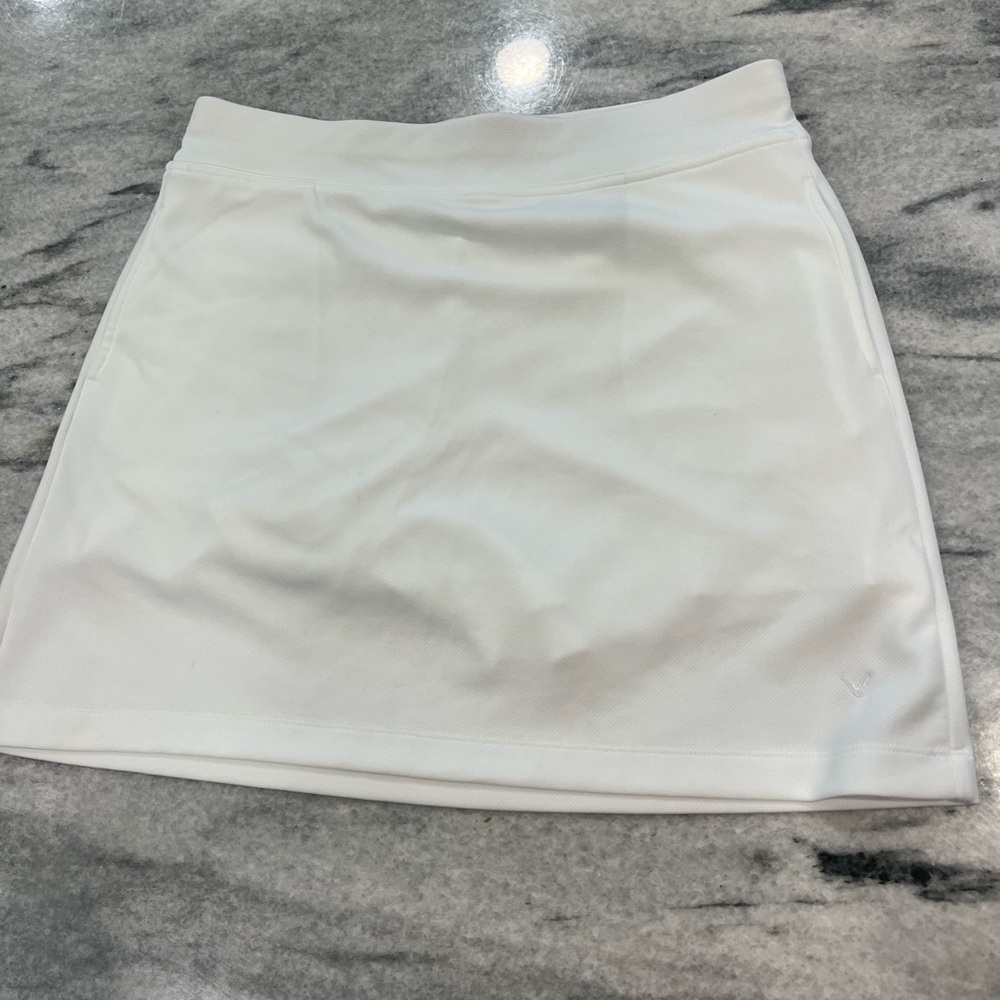 Callaway Golf Skort Medium White EUC with Pockets and built in shorts